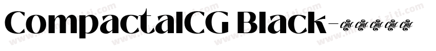 CompactalCG Black字体转换